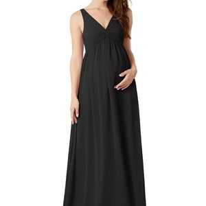 Brand new- Azazie Black Maxi Dress maternity